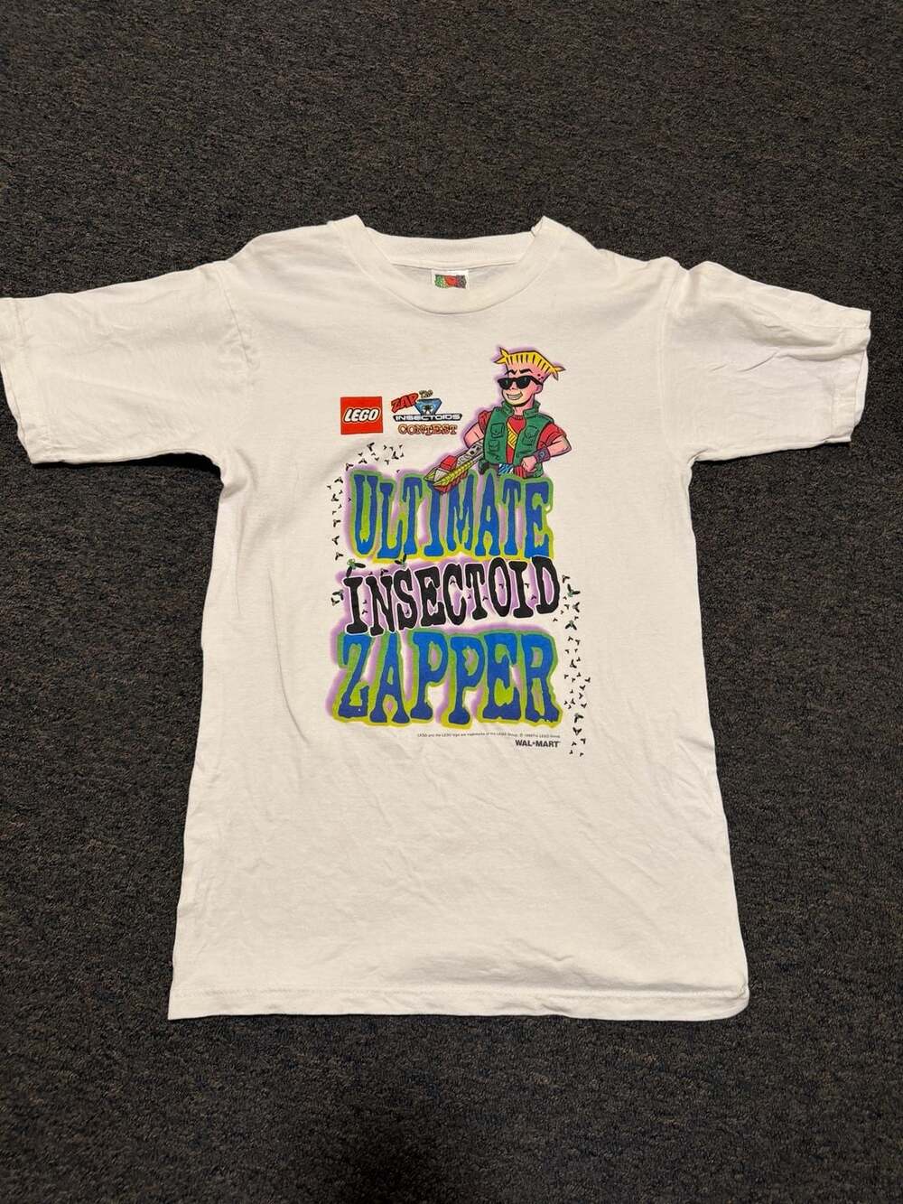 Vintage 1998 LEGO Zap the Insectoids Contest Wal-Mart Promo T-Shirt Size S